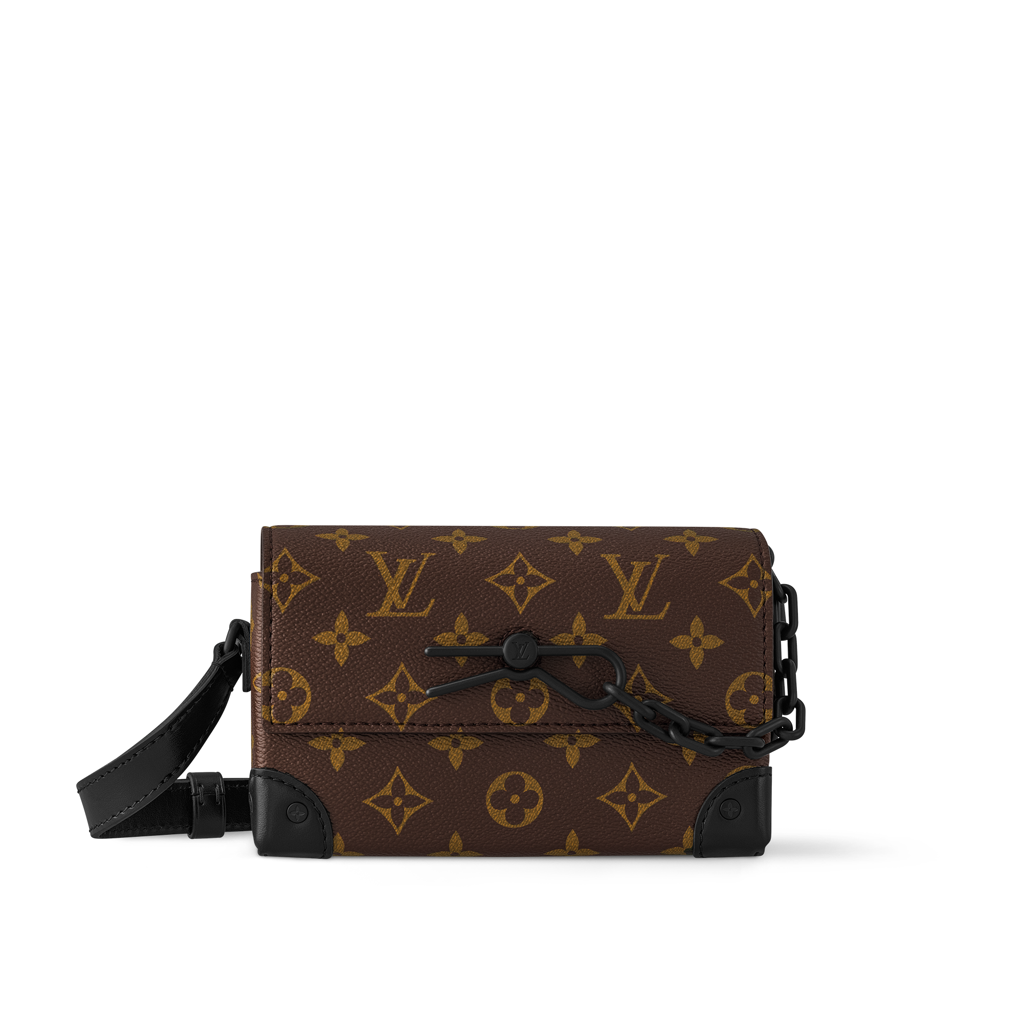 Louis Vuitton Lederarmband, outlet schwarz, Monogramm, L:21cm